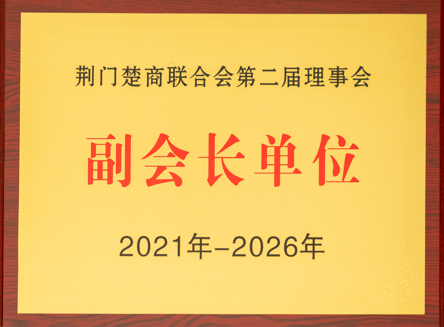 荆门楚商联合会第二届理事会副会长单位